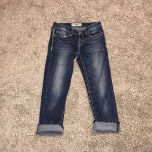 BKE girls crop jeans